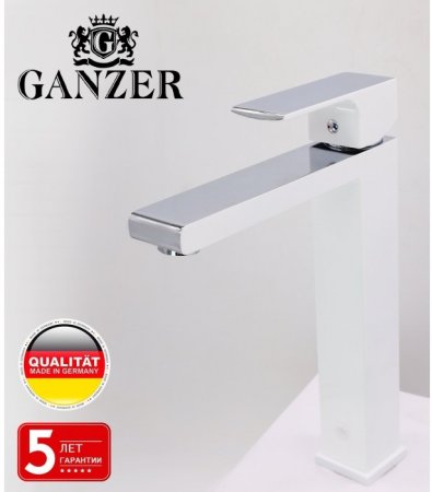 Cмеситель для раковины GANZER GZ28012F WHITE 
