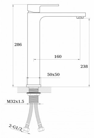 Cмеситель для раковины GANZER GZ28012F WHITE 
