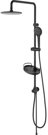 Душевая система Lemark Bronx LM3788BL Черная 