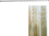 Комплект Штора для ванной Bacchetta 180х200 Canneto коричневая + Карниз для ванны Aquanet прямой 17