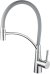 Смеситель для кухни с гибким изливом Shevanik S743-9, хром/серый 