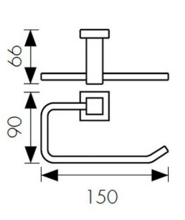 Держатель туалетной бумаги Kaiser KH-4311 Бронза 