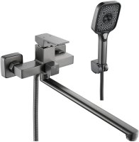 Смеситель для ванны Shevanik S9622T, оружейная сталь