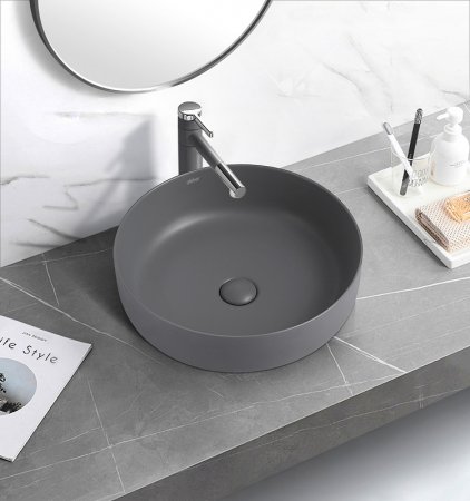 Раковина-чаша Abber Bequem 46 AC2100MG Серая матовая 