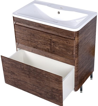 Тумба под раковину Style Line Атлантика 80 Люкс Plus ЛС-00000665 Старое дерево 