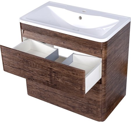 Тумба под раковину Style Line Атлантика 80 Люкс Plus ЛС-00000665 Старое дерево 