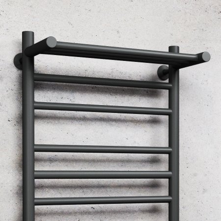 Полотенцесушитель электрический с полочкой (лесенка) Маргроид В10 M0026, 40x80 см 