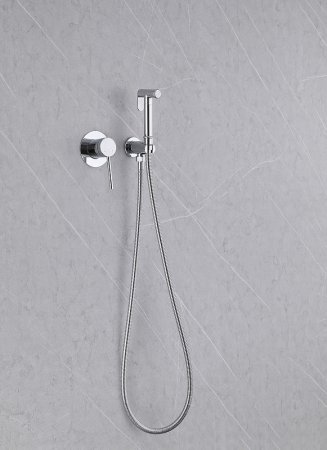 Гигиенический душ со смесителем Abber Emotion AF8825 Хром 