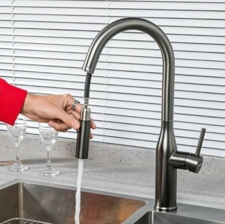 Смеситель для кухни Gappo G4398-45 Нержавеющая сталь 