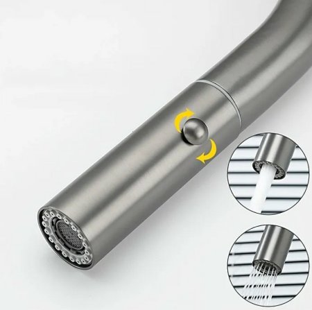 Смеситель для кухни Gappo G4398-45 Нержавеющая сталь 