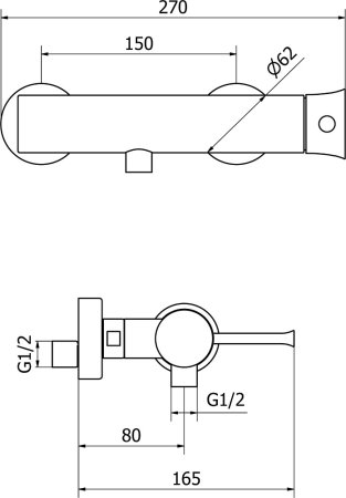 Смеситель Cezares Positano POSITANO-DM-01 для душа 