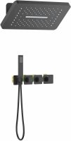 Встраиваемая душевая система с термостатом TIMO Petruma SX-5249/03SM, черный