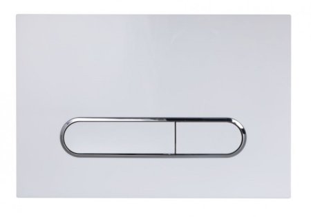 Кнопка смыва Esbano OVL-17GW белая глянцевая 