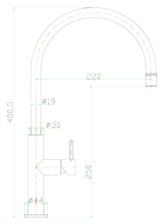 Смеситель для кухонной мойки Zorg Inox Essu SZR-1371-19 