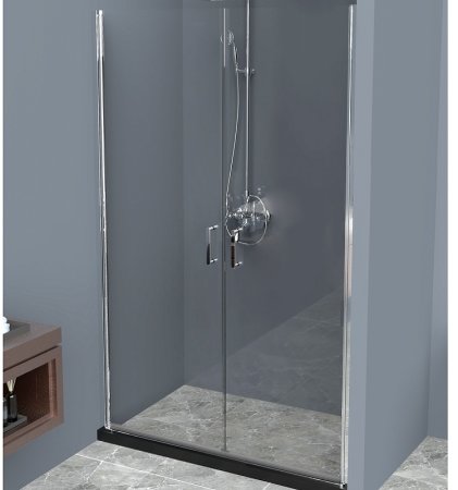 Душевая дверь BelBagno Uno 120 UNO-B-2-120-C-Cr профиль Хром стекло прозрачное 
