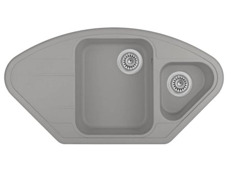 Мойка для кухни каменная Longran Lotus LTG 96х51 Крома 