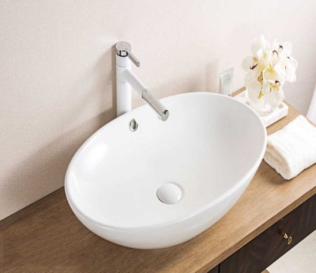 Раковина CeramaLux D1104 накладная 