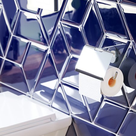 Держатель туалетной бумаги AM.PM Joy A84341400 с крышкой Хром 