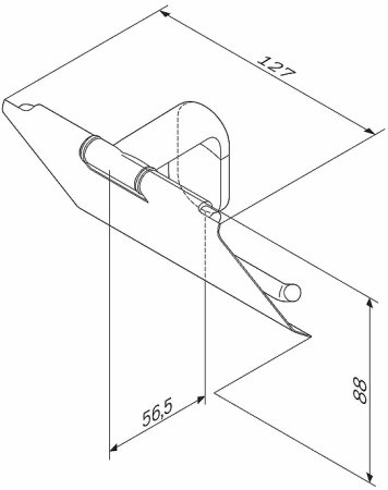 Держатель туалетной бумаги AM.PM Joy A84341400 с крышкой Хром 
