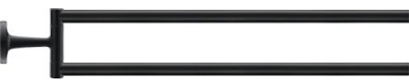 Держатель для полотенец Duravit Starck T 0099414600 Черный матовый 