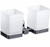 Стакан для зубных щеток Gappo G38 G3808 двойной Хром