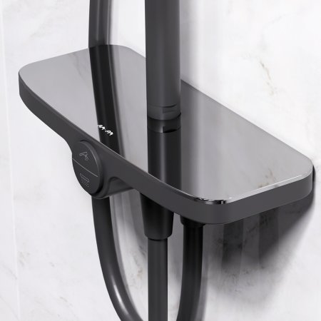 Душевая система AM.PM Like F0780222 Черная матовая 