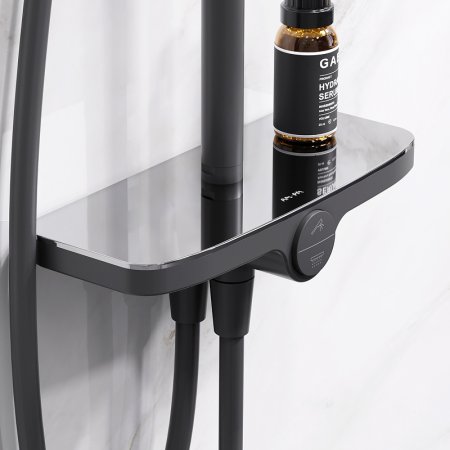 Душевая система AM.PM Like F0780222 Черная матовая 