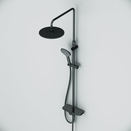 Душевая система AM.PM Like F0780222 Черная матовая 