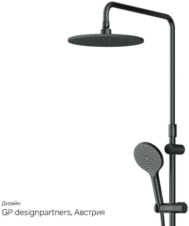 Душевая система AM.PM Like F0780222 Черная матовая 