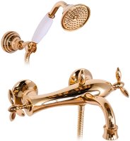Смеситель для ванны Gattoni Timor 1800118D0oro Золото 24 карат