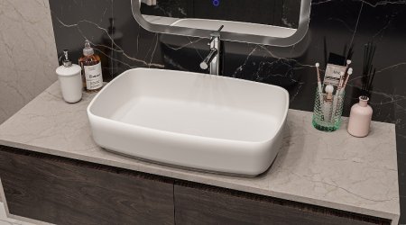 Раковина-чаша Whitecross Jasper 58 0705.058038.200 Белая матовая 