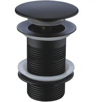 Донный клапан CeramaLux BB006B click-clack Черный глянцевый