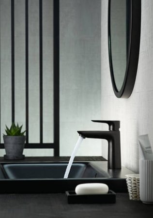 Смеситель для раковины Hansgrohe Talis E 71710670 Черный матовый 