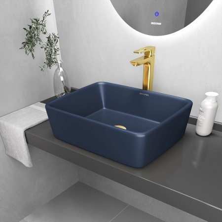 Раковина-чаша Grossman Color 48 GR-3016BLM Синяя матовая 