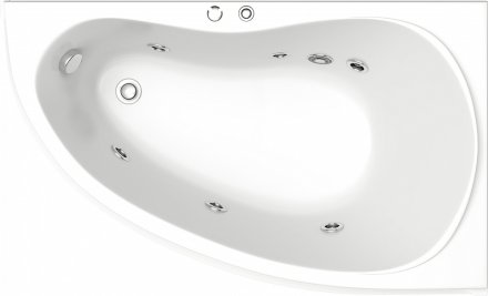 Акриловая ванна Bas Алегра 150 см R с г/м + средство 