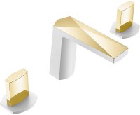 Смеситель для раковины Boheme Venturo 150-WG-ICE Белый Золото