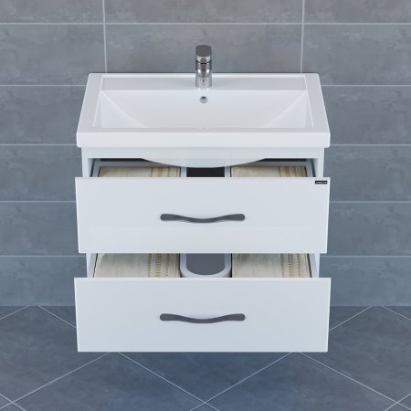 Тумба Санта Виктория 70 подвесная с умывальником Фостер 70 