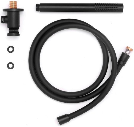 Душевая система Paffoni Light KITLIQ019NO139 с термостатом Черная матовая 