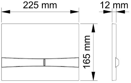 Инсталляция Berges Novum F2 040252 для унитаза с клавишей смыва Хром матовый 
