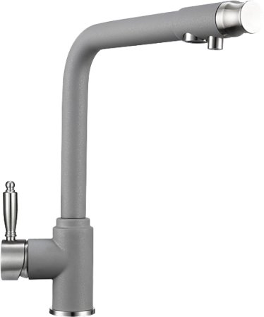 Смеситель Granula GR-2301 для кухонной мойки, алюминиум 