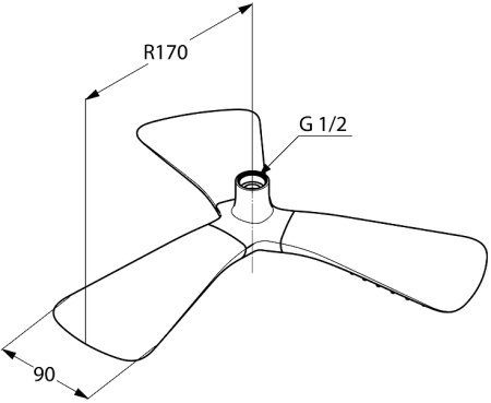 Верхний душ Kludi Fizz 6757805-00 Хром 