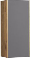 Подвесной шкаф Aquaton Сохо 35 1A258403AJA00 Дуб веллингтон Графит софт