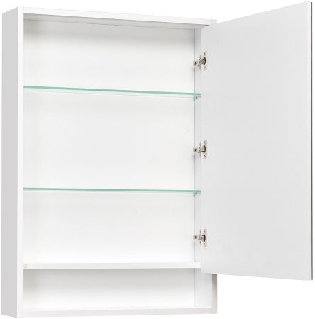 Зеркальный шкаф Aquaton Капри 60 1A230302KP010 с подсветкой Белый глянцевый 