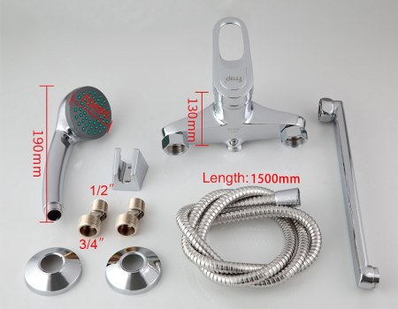 Смеситель для ванны Frap H220 F22004 универсальный Хром 