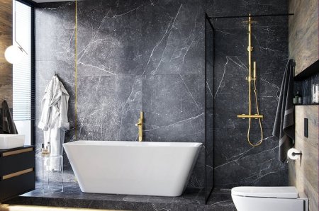 Душевая система Excellent Pi Rain AREX.1281GL Золото 