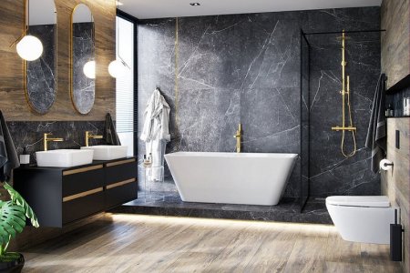 Душевая система Excellent Pi Rain AREX.1281GL Золото 