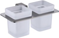 Стакан для ванной комнаты двойной Raglo R301.08.09, графит