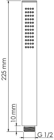 Ручной душ WasserKRAFT Spree A276 Никель 