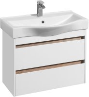 Тумба под раковину Aquaton Нортон 80 1A248901NT010 подвесная Белая глянцевая