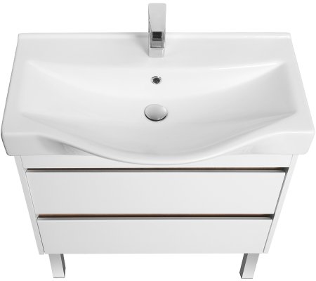 Тумба под раковину Aquaton Нортон 80 1A248901NT010 подвесная Белая глянцевая 